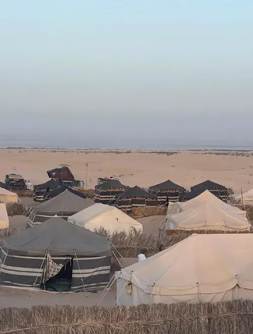 Nuit au camp sans transport